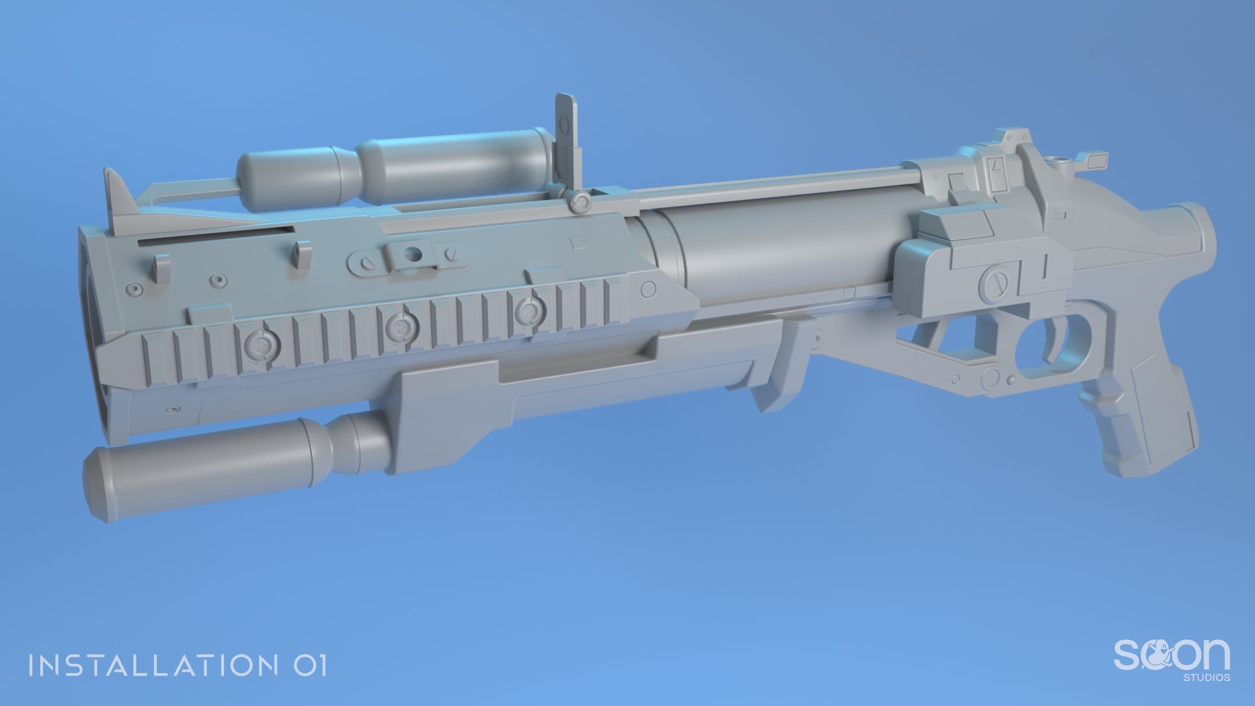 Installation 01 Grenade Launcher Model #3