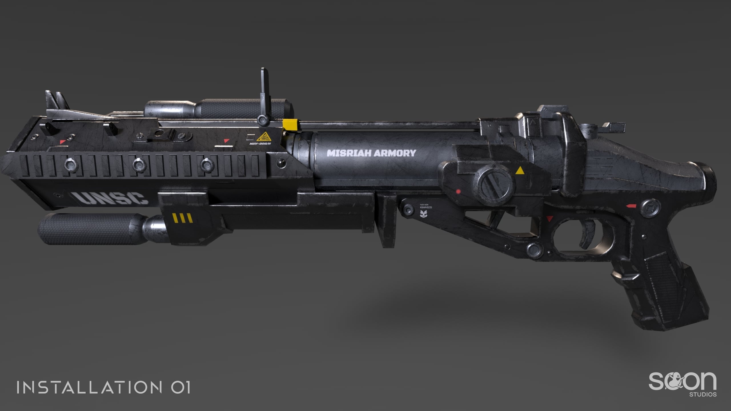 Installation 01 Grenade Launcher Textured