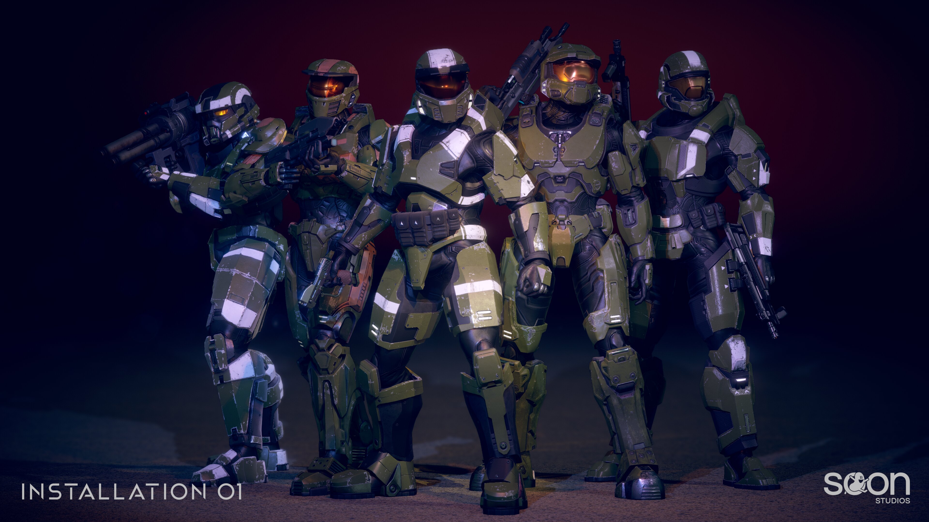 Installation 01 EOD, Mark IV, Mark V, Mark VI, and ODST Armors